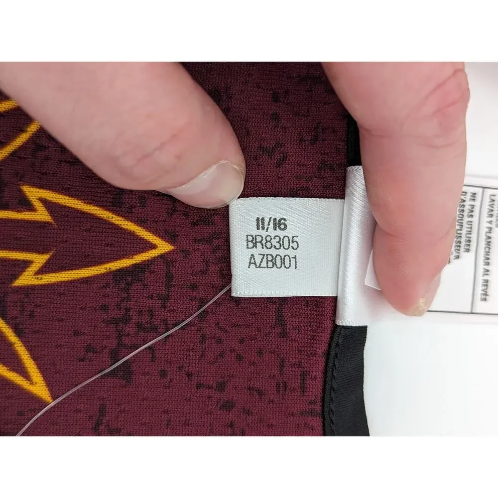 Adidas Arizona State Sun Devils Custom Basketball Jersey Reversible Size Large